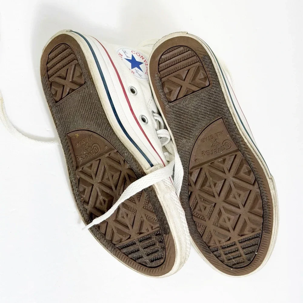 Converse Chuck Taylor High Top Boys 12.5 White Canvas Sneakers